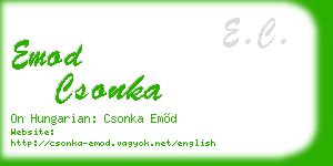 emod csonka business card